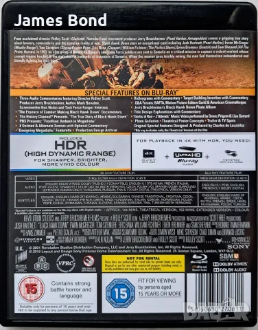 Блу Рей (Blu Ray) Блек Хоук 4K (Black Hawk Down 4K) 3 диска с БГ субтитри (само на 4К), снимка 2 - Blu-Ray филми - 55422905