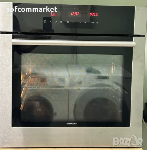 Фурна за вграждане с телескопи SIEMENS HB370560E с гаранция, снимка 2 - Печки, фурни - 55622684