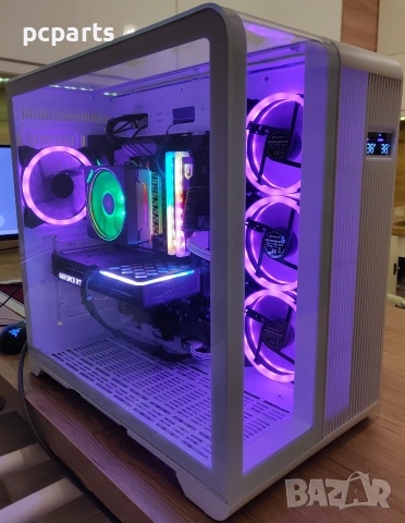 Кутия 1stPlayer RT7 White Case ATX LED display, снимка 6 - Захранвания и кутии - 55221990