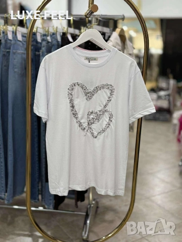 Дамски фланелки с камъчета - три цвята - 15€