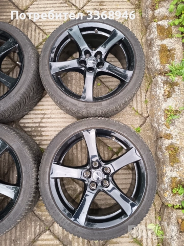 Джанти BORBET 18" 5x114,3 с гуми 225/40/18 Борбет 5х114,3, снимка 4 - Гуми и джанти - 54639228