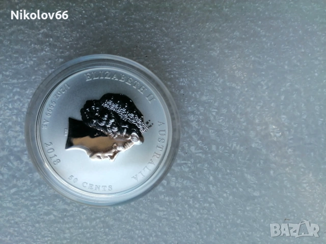 1/2 Oz 2018г., снимка 2 - Нумизматика и бонистика - 54439671