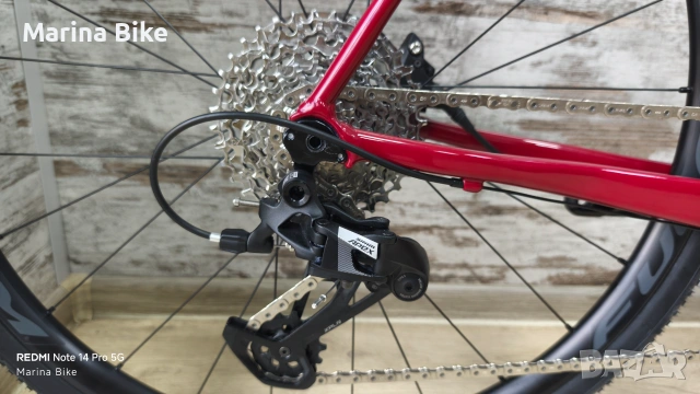 НОВ шосеен/Gravel велосипед Ridley Fenix SLA SRAM Rival/Apex XPLR Disc Fulcrum Rapid Red 500 27.5 |M, снимка 3 - Велосипеди - 55119661
