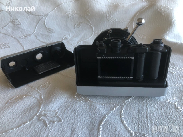  Микроскопски фотоапарат Carl Zeiss Jena Werra с микроскопски адаптер, лентов, от 60-те, чисто нов , снимка 8 - Колекции - 54904139