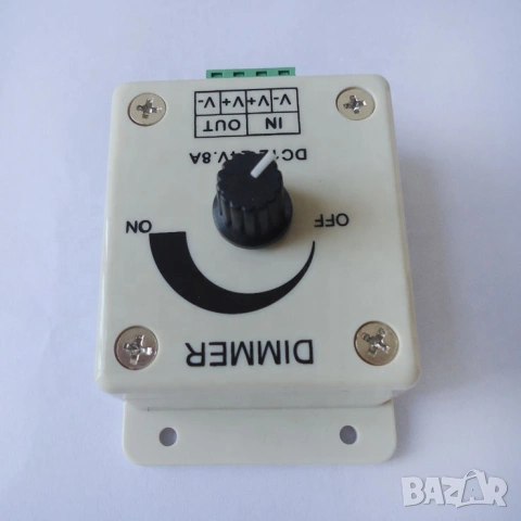 Безстепенен LED димер с регулатор на яркостта 12~24V, снимка 2 - Друга електроника - 54610551