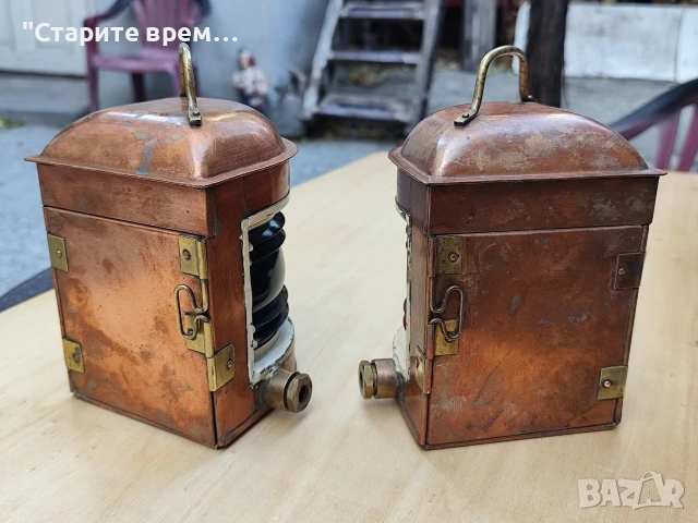 ⚓Чифт Месингови Навигационни Фенери , снимка 15 - Други ценни предмети - 54094608