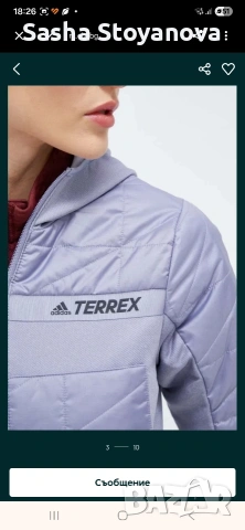 Adidas Terrex Multi Primegreen Hybrid Insulated Women's Jacket. Размер xs,свободна кройка.КАТО НОВО, снимка 3 - Якета - 54316592