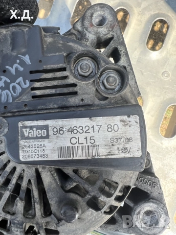 алтернатор Пежо 206 1.4хди 68кс 2005г, снимка 2 - Части - 55403948