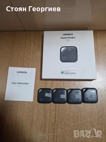 Комплект от 4 броя смарт тракери Ugreen FineTrack CM816, предназначени за устройства на Apple.