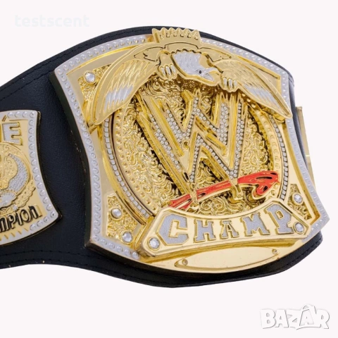 Висок клас кожен шампионски колан WWE 2010 John Cena  Spinner Championship Belt Mattel Replica Toy, снимка 8 - Фен артикули - 54697092