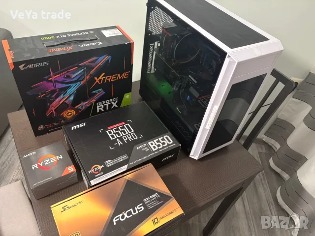 Ryzen5  5600X 3.7-4.6GHz, 32GB DDR4, RTX3080 10GB, снимка 2 - Геймърски - 55655506