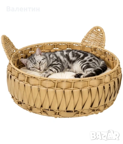 Ратаново котешко легло PawHut, снимка 9 - За котки - 55206807