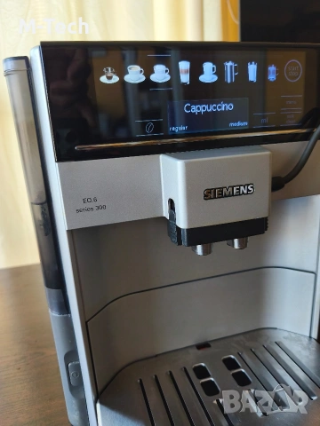 Siemens EQ6 s300 с Гаранция, Кафеавтомат Сименс, снимка 4 - Кафемашини - 52322583