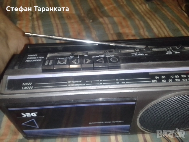 радио касетофон работи си на радио , снимка 5 - Радиокасетофони, транзистори - 55272268