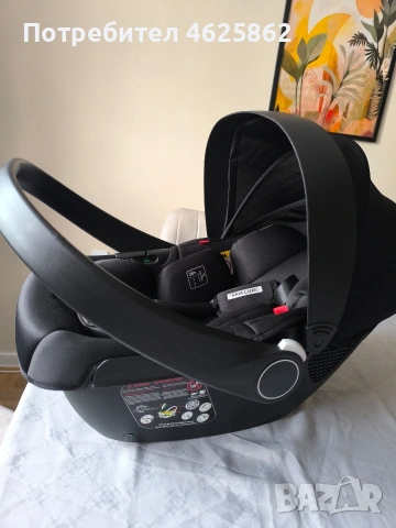 LORELLI Premium Стол за кола - кошница ARIA LUXE I-SIZE (40-87 см) BLACK JASPER НОВО