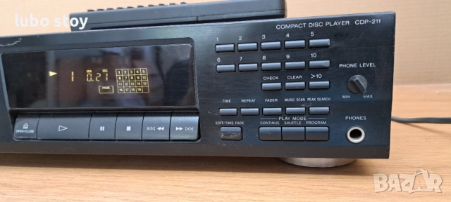 CD player Sony cdp 211 с дистанционно, снимка 4 - Ресийвъри, усилватели, смесителни пултове - 54929477