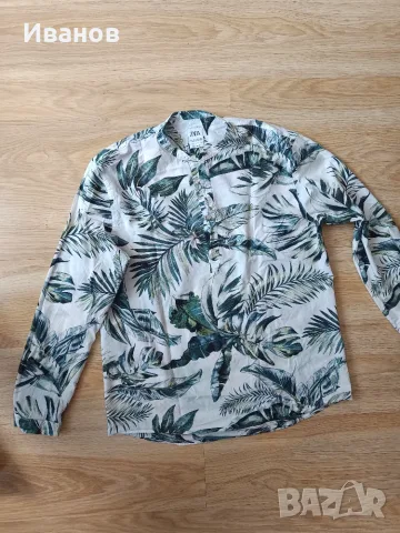 Памучна риза- Zara, снимка 2 - Ризи - 55565022