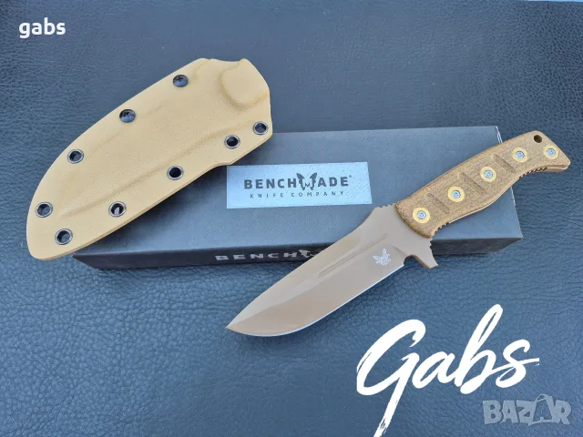 Нож Benchmade Fixed Adamas 375FE-1,Sibert Design,CPM CruWear ,фултанг, снимка 3 - Ножове - 55561457