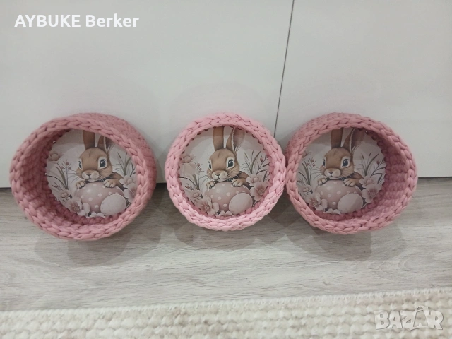 Ръчно изработени великденски кошнички., снимка 11 - Други - 54024569