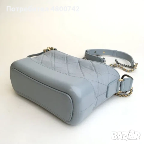 Chanel чанта Gabrielle v светло син цвят, снимка 6 - Чанти - 54236639