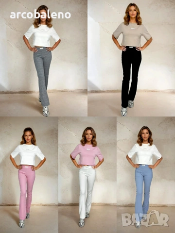 Дамски клинове с разкроен дизайн Lea, 5цвята 