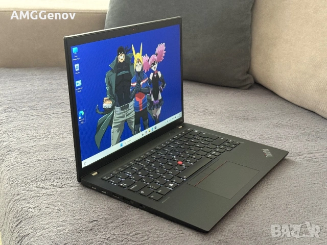 Като Нов 14'FHD+IPS/Ryzen 5 Pro-7540u/Lenovo Thinkpad T14s Gen4/16GB LPDDR5x/256GB SSD/Гаранция 30 М, снимка 4 - Лаптопи за работа - 54546933