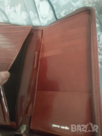 Pierre Cardin Leather Голям Нов портфейл-органайзер , снимка 4 - Портфейли, портмонета - 30369878