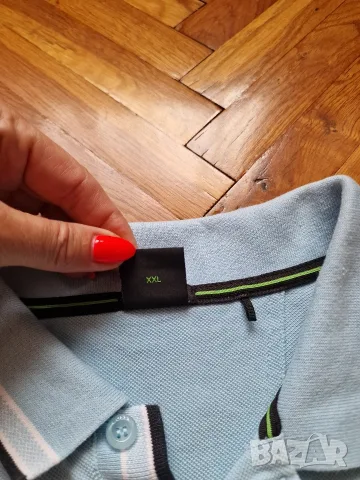 Страхотна мъжка тениска HUGO BOSS слим фит модел , размер 2XL, но отговаря на XL размер , снимка 6 - Тениски - 55401959