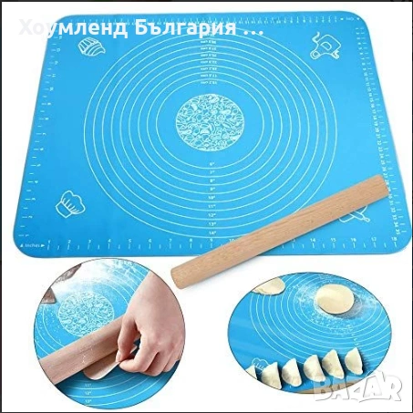 Голяма силиконова подложка за месене/точене/печене 50х40см., снимка 4 - Форми - 54410544