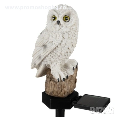 Соларна лампа "Бухал" Gardlov- реални снимки , снимка 6 - Соларни лампи - 46562563