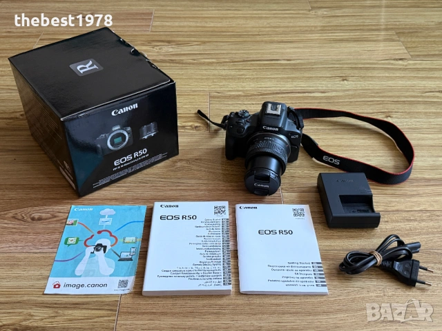 Canon EOS R50+rf-s 18-45mm f/4.5-6.3 is stm//Пълен Комплект