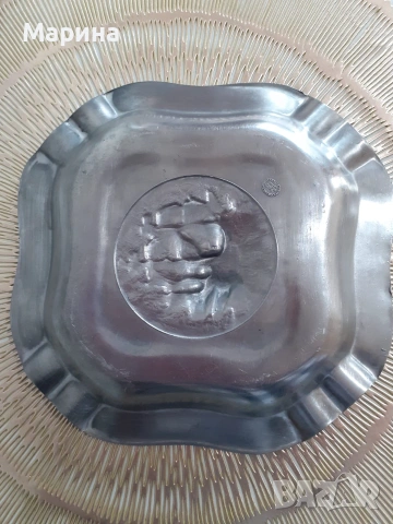 Пепелники от калай Antik*Vintage #43, снимка 3 - Антикварни и старинни предмети - 55078865