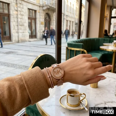 Michael Kors MK6176 Parker Crystal Pave, снимка 5 - Дамски - 39582759