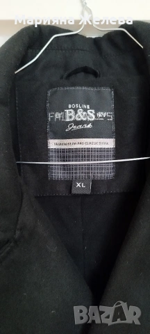 Мъжко елегантно палто,черно., снимка 3 - Якета - 54305525