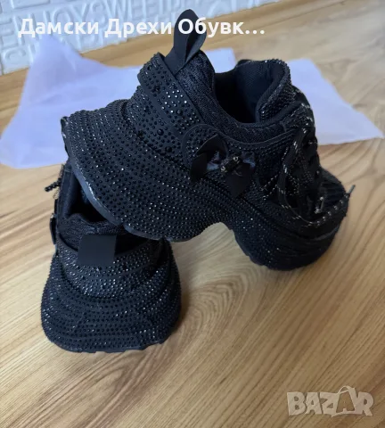 Дамски маратонки с камъчета по модел на Balenciaga , снимка 5 - Маратонки - 55051248