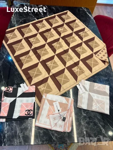 Louis Vuitton ⚜️ Gucci ⚜️ Chanel ⚜️ Goyard ⚜️Дамски Копринени Шалове , снимка 6 - Шалове - 55582719