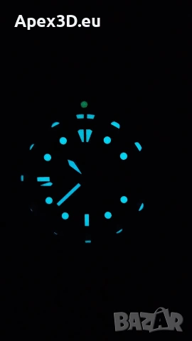 Часовник Seiko Carbon Edition mod, снимка 3 - Мъжки - 54552342