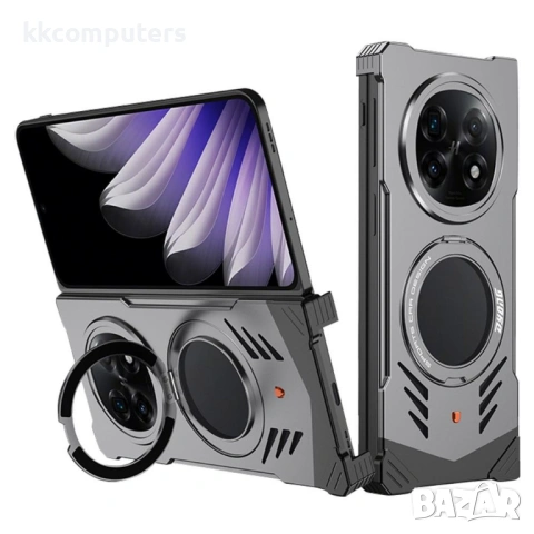 Метален Калъф за Oppo Find N5 5G DYONG със Стойка и Протектор – 3 цвята
