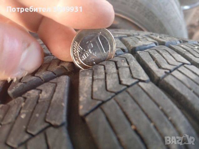 Зимни гуми със стоманени джанти 205/55, 16 за Форд и 20 оригинални гайки, снимка 6 - Гуми и джанти - 54429328