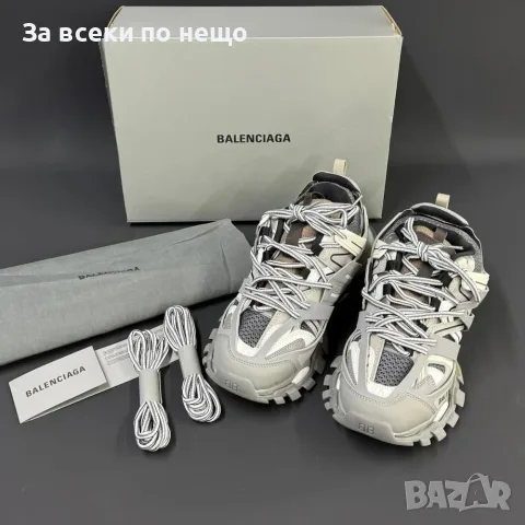 Balenciaga Track Sneaker "Grey/White" Унисекс👟Дамски Маратонки👟Мъжки Спортни Обувки Код ch82, снимка 5 - Маратонки - 55482264