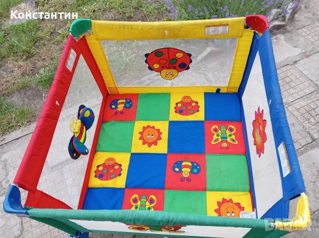 Голяма квадратна кошара за игра Graco Pack 'n Play TotBloc, снимка 4 - Кошарки - 55053351