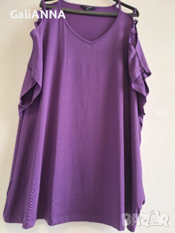 СТРАХОТНА ТУНИКА ЛИКРА 4XL-6XL, снимка 3 - Туники - 54672814