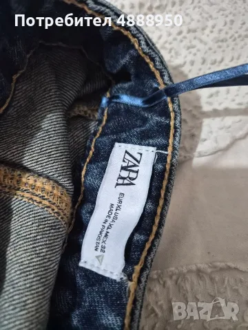 дънков гащеризон без презрамки ZARA, снимка 3 - Гащеризони - 55444995