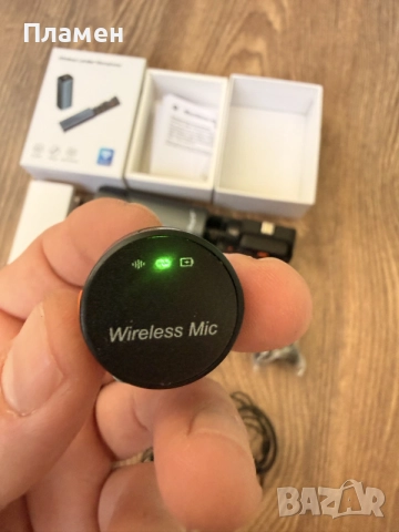 Безжичен микрофон S53 Wireless Lavalier безжичен реверен (лавалиерен) микрофон , снимка 13 - Микрофони - 55669938