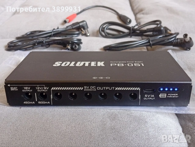Solutek PB-051 Батерия за китарни ефекти - Мощна и компактна, снимка 2 - Китари - 55012977