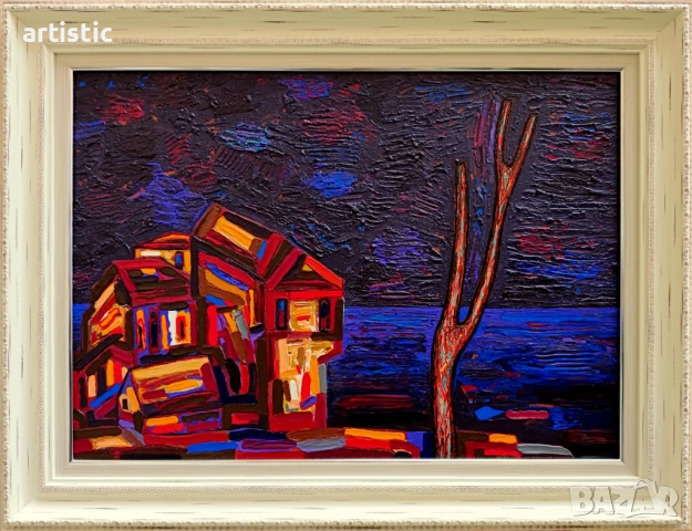 Генко Генков, живописен морски пейзаж от Несебър