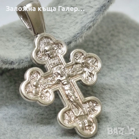 Сребърен кръст 925 - 3,55 гр, снимка 2 - Колиета, медальони, синджири - 54552968