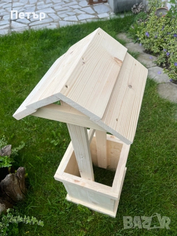 Градински декоративен бунар от масив, снимка 4 - Градински мебели, декорация  - 54369709