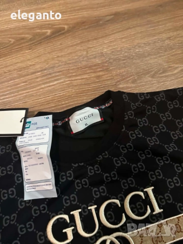 Чисто нова блуза GUCCI Cotton Neck Crew Top , XL размер, снимка 5 - Блузи - 54641143