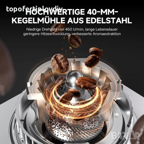 Кафемелачка електрическа AMZCHEF Electric Grinder,Гаранция, снимка 2 - Кафемашини - 54004611